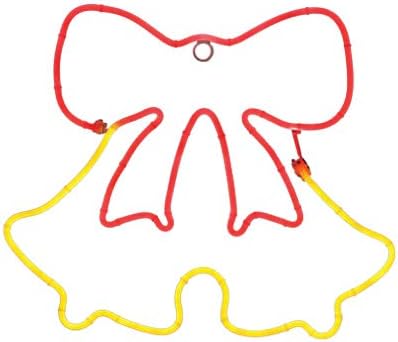 Holiday Wonderland DSNXMDG0234 LED Christmas Window Decoration, Neon Flex Double Bell, 18-In. - Quantity 4