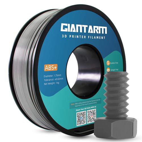 GIANTARM 3D Printer Filament, ABS Filament 1.75mm, 1KG Spool, Grey