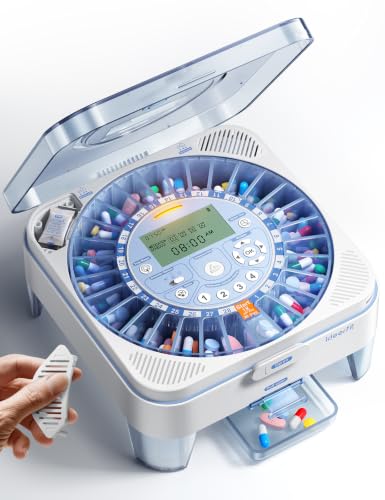 28-Day (1X) Automatic Pill Dispenser, No APP with Alarm & Desiccant