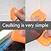 9 in 1caulk smoothingand Grouting Tool, silicone remover，Sealant Trimming and Removal Tool with Grout Squeegee for Bathrooms, Windows, Doors, Kitche