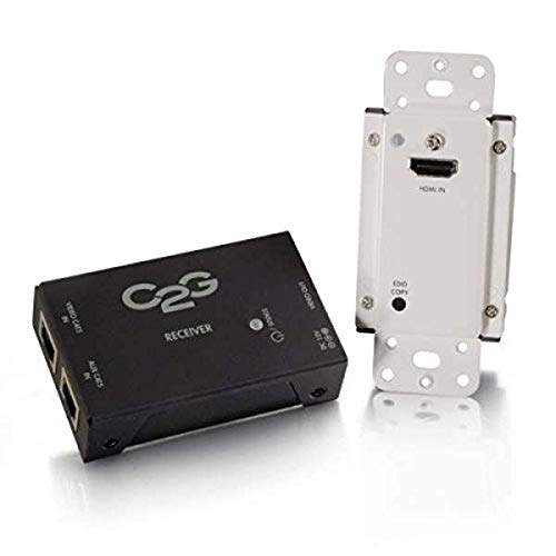 C2G HDMI Extender, HDMI Extender over Cat 5, Short Range Kit, 1080p Support, Cables to Go 29374