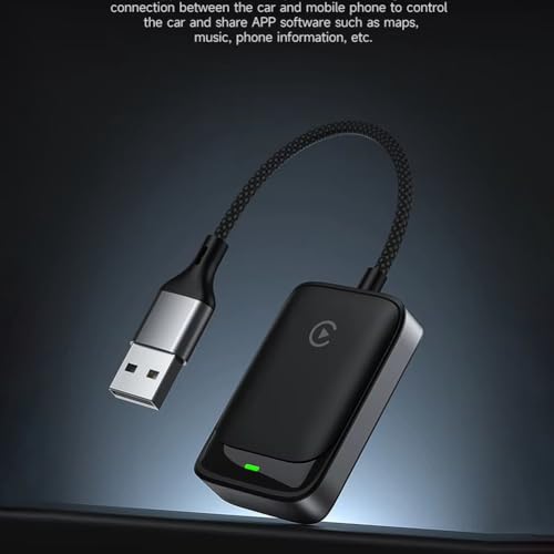 Android Auto Dongle Inalámbrico Jnchdghwa 2 en 1: adaptador CarPlay mini box plug & play 6
