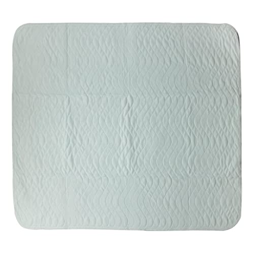 Protector de Sábana Reutilizable, Lavable a Máquina Y Apto para Secadora, Impermeable, Extra Absorbente para Adultos, Ancianos, Niños Y Perros, Verde Azul, 90x120cm