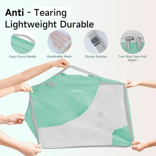 Image of 9 Set Packing Cubes for Travel, Gifts for Women Mom,Anti-Tearing Suitcase Organizer,OlarHike Vacation Essentials & Accessories for Cruise Ship