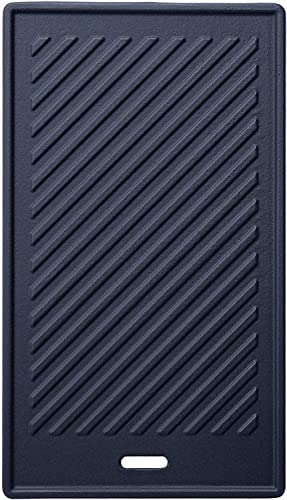 CosmoGrill Cast Iron Grates Griddles for Platinum Stainless Steel & Premium Black Barbecues (24 CM, Cast Iron Grill Pan/Griddle)