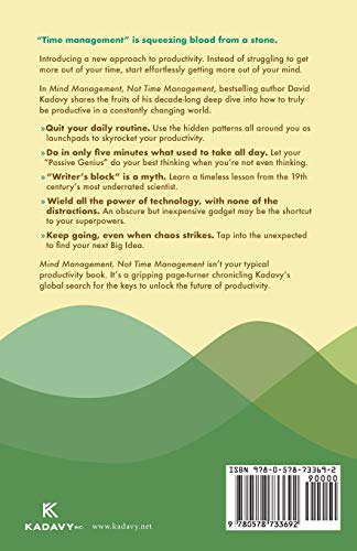 Mind Management, Not Time Management: Productivity When Creativity Matters: 2