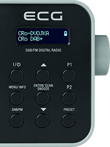 Radio DAB+/FM ECG RD 110 Noir avec alarme double sélection - 3