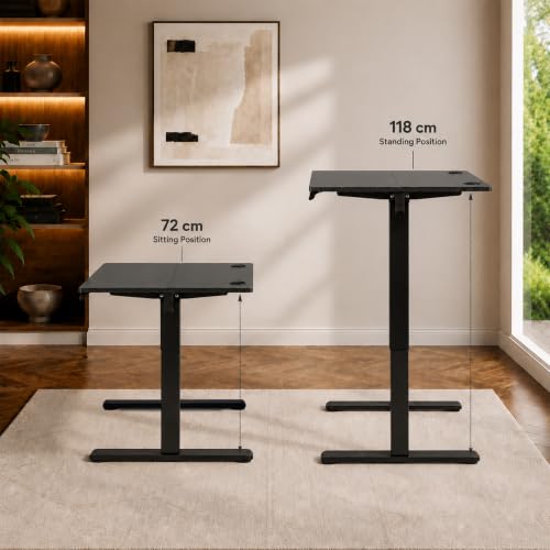 Image of ARTIKEL Artidesk Eco-Neo Height Adjustable Table for Office Work 120x60cm | Electric Standing Desk | Ergonomic Sit Stand Workstation | USB-A & Type-C Charging | 3 Memory Presets | 80kg Load Capacity
