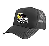 Planet Gym Fitness Bicep Workout Exercise Training Men Women Trucker Hat with Adjustable Mesh Back, Black