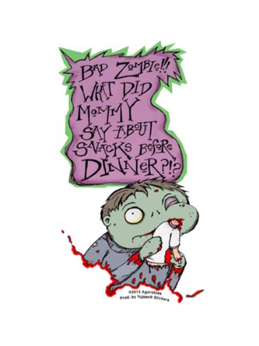 Agorables - Bad Little Zombie decalcomania Sticker...