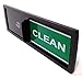 NEWEST DESIGN, The ORIGINAL "Dish Nanny" | SHUTTER ONLY CHANGES WHEN YOU PUSH IT | Dishwasher Magnet CLEAN DIRTY - Sign Tells if Dishes Are Clean or Dirty (Black)