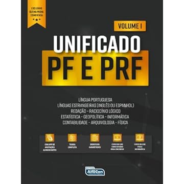 Capa do livro Unificado - PF/PRF - Vol. 1: Volume 1