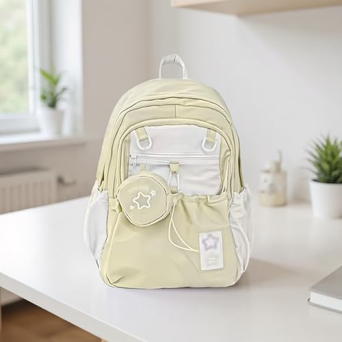 Mochila para evitar dolores de espalda con diseño ligero y multibolsillos 4