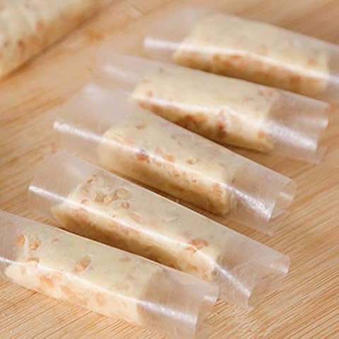 1000 Sheets Edible Glutinous Rice Paper Candy Wrapping Wafer Paper Sheets Rice Paper for Candy and Chocolate Making 3.15x2.36 Inches Cover