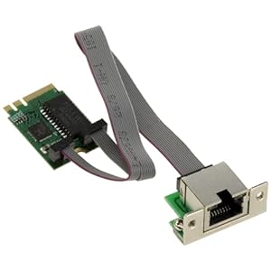 KALEA-INFORMATIQUE M2 E A Key Netwerkkaart Eén poort RJ45 Gigabit LAN Ethernet met REALTEK 8111F chipset