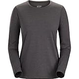 arc'teryx academy chamonix 2016  Arc\'teryx Damen Taema Crew Longsleeve, Black Heather, XL