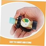 Besportble Gas Tank Connector Hose Fittings Canister Hose Connector Adapters Converter Gas Tank Convert Head Camping Supplies Tank Quick Connect Fittings Brass Golden