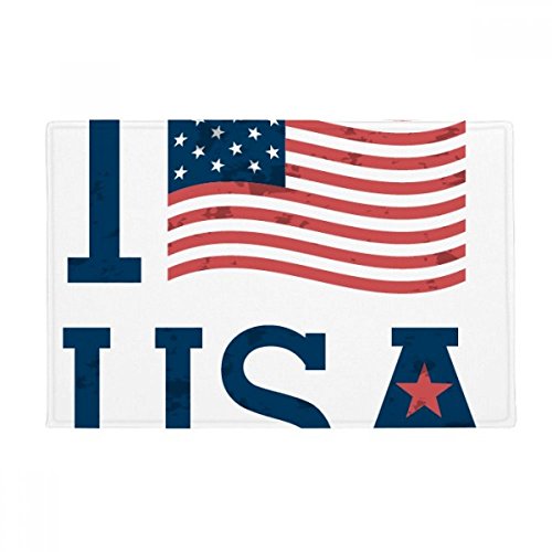 Tapis de sol USA 40x60cm drapeau américain antidérapant multicolore