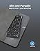 TECKNET 2.4G Wireless Keyboard - Mini Compact Keyboard with Media Hotkeys, 12-Month Battery Life, Compatible with PC, Desktop, Laptop, Smart TV - Black