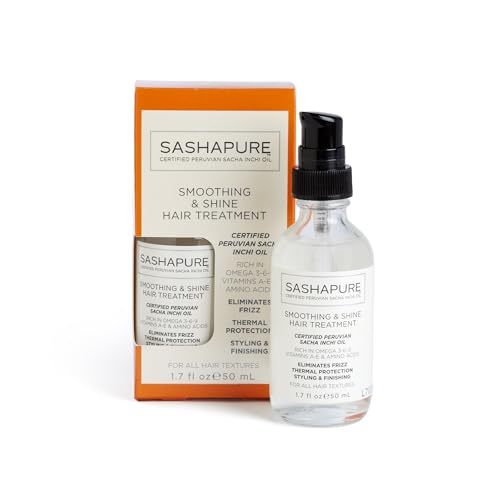 Smoothing & Shine Hair Treatment with Sacha Inchi Oil – Eliminates Frizz, Heat Protection, Styling & Finishing, 1.7 fl.oz. Smoothing & Shine Hair Treatment with Sacha Inchi Oil – Eliminates Frizz, Heat Protection, Styling & Finishing, 1.7 fl.oz.