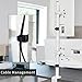 VIVO Dual Vertically Stacked LCD Monitor Desk Mount, Extra Tall Heavy Duty Adjustable Stand for 2 Ultrawide Screens up to 34 inches, 22 lbs Capacity, White, STAND-V002TW