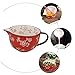 GLEAVI 1Pc Creative Red Mixing Bowl Food Serving Mixing Bowl Practical Kitchen Essential for Egg Beating Versatile for All Dishes Easy to Clean Store