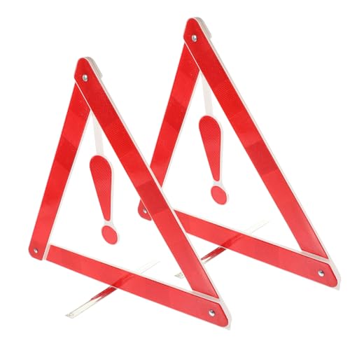 LOLIPPYY Treppiede di Segnalazione per Auto e Kit di Sicurezza Stradale 2 Segnali di Emergenza Pieghevoli da 39 Cm, Segnale di Avvertimento per Manutenzione Veicoli e Assistenza Stradale