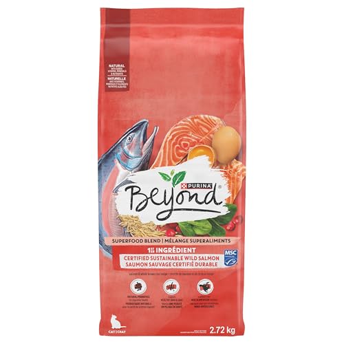 Beyond Simply Natural Dry Cat Food, Salmon & Whole Brown Rice - 2.72 kg Bag image 1