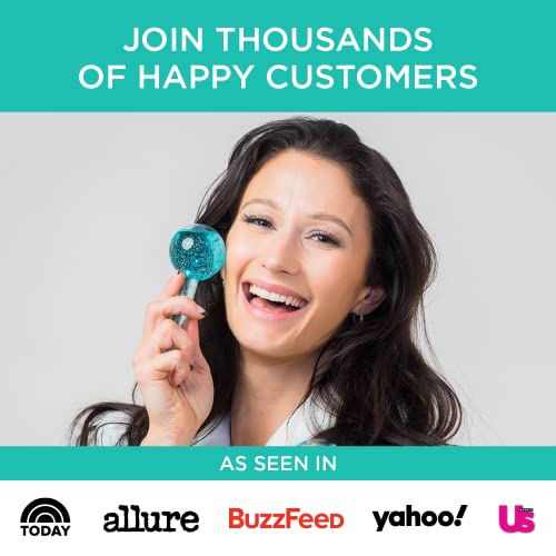 Monétbeauty Ice Globes For Facials, Freezer Safe And Highly Effective Facial Globes For Daily Beauty Routines, Tighten Skin, Reduce Puffiness And Headaches, Enhance Circulation And Complexion (Blue) #TOP5