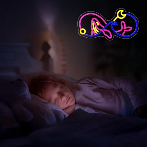 Image of Whale Neon Sign, JGHTURIE Cute Pink Neon Signs for Decor, Animal LED Sign for Room Decor, Bar, Party, Man Cave, USB Powered