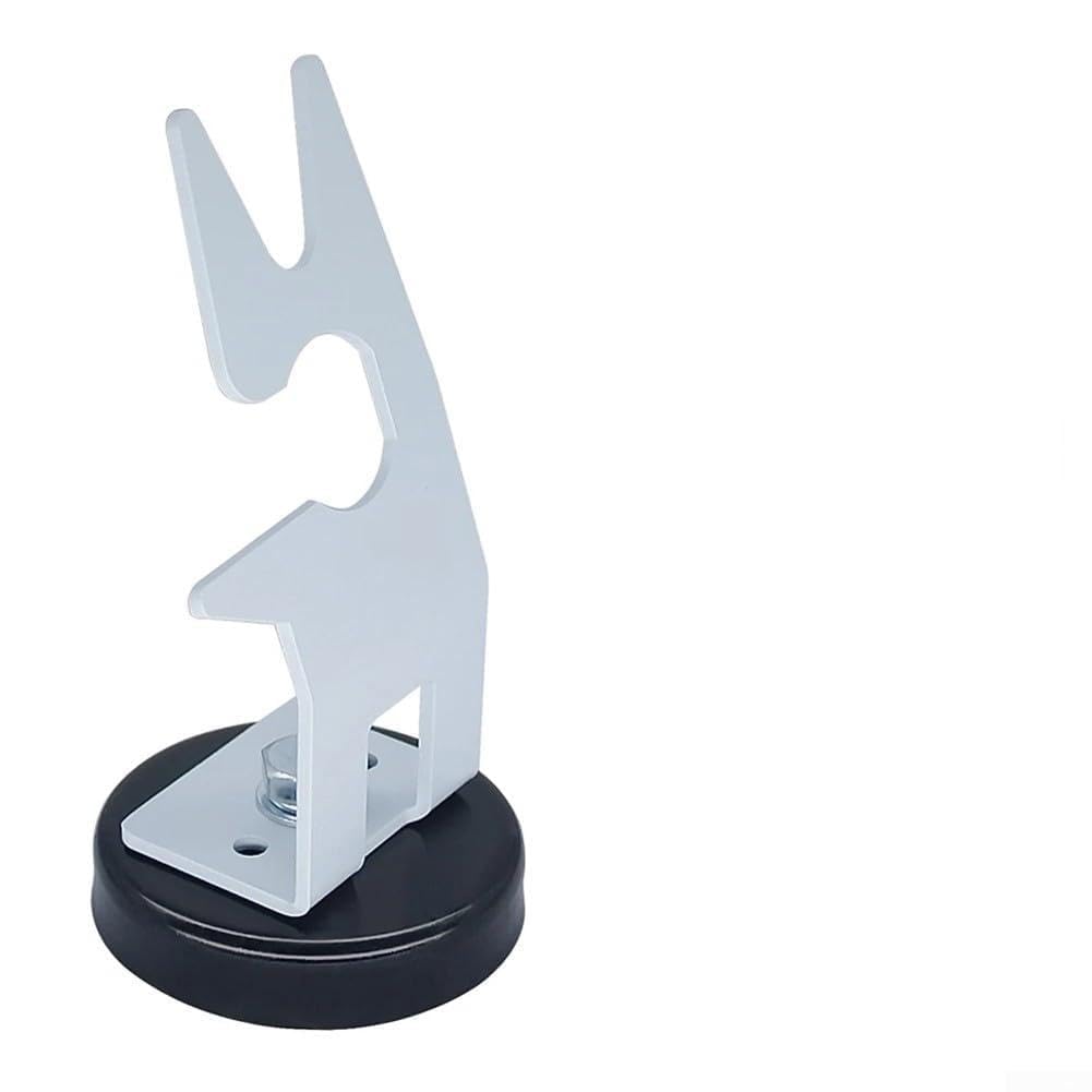 TIG - Supporto magnetico per torce di saldatura, base in acciaio al carbonio, adatto per TIG MIG Plasma, diametro 84 mm, altezza 160 mm, bianco