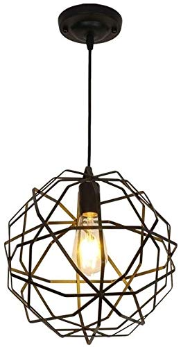Lampe de suspension noire réglable en fer pour corriger l'éclairage de vos plafonds hauts