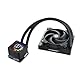 ENERMAX LIQMAXFLO SR 120mm CPU AIO Liquid Cooler (LGA 1700, 1200, AM5, AM4)- Xtreme Dual Chamber PWM Pumpe- ARGB VRM Wasserblocklüfter - 300W+ TDP (1x 120 PWM Silent Flow Fan); ELC-LMF120-SF, schwarz