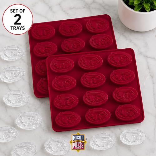Set de 2 moldes de silicona para hielo y caramelos NCAA Iowa State miniatura 4