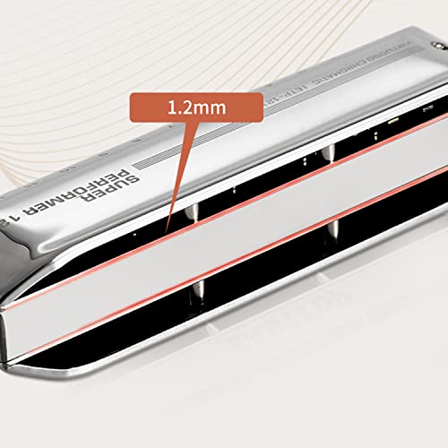 MEIeynt Harmonica, 12 Trous 48 Tons Orgue à Bouche Clé De C Acier Inoxydable Mini Blues Harmonica Cadeau Parfait pour… - Les Beatles, Paul McCartney, John Lennon, RIngo Starr, George Harrison MEIeynt Harmonica, 12 Trous 48 Tons Orgue à Bouche Clé De C Acier Inoxydable Mini Blues Harmonica Cadeau Parfait pour… – Image 7