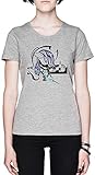 Impreso en Europa Aguardiente De Manzana Noir Blanca Mujer Camiseta Grey Women\'s T-Shirt tee Tamaño XS Grey Women\'s tee Size XS