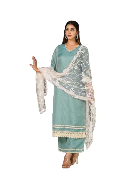 Kurta en velours Varanga vert L pour vos soirées habillées et événements chic