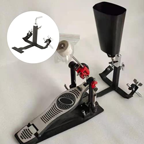 Tachiuwa Cowbell Clamp, Bracket Attach Percussion Pedal for Drum Musical Instrument Accessory