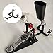 Simhoa Pedal Cowbell Bracket Pedals Percussion Cowbell Instrument Drum Set Mount with