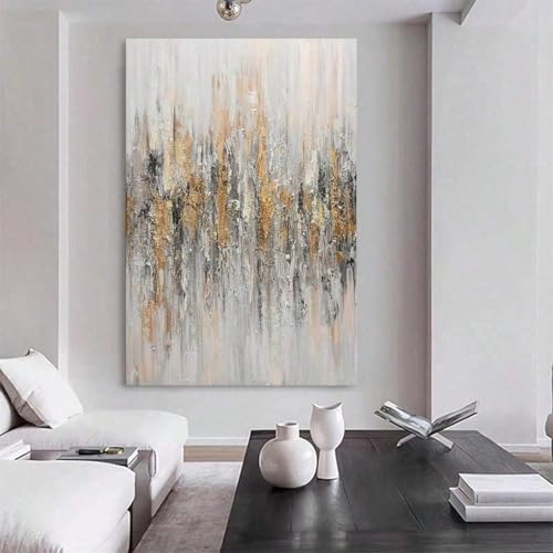 Décoration murale noir et blanc doré XINBAO toile contemporaine 40x60cm