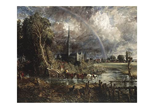 Impression d'art encadrée Salisbury Cathedral Storm John Constable grand format mural