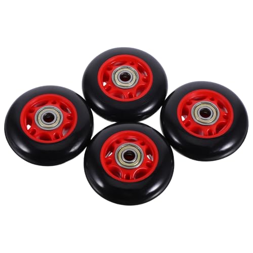 Mikikit Ruedas de Plástico para Equipos de Fitness Rodillos Aplicables D70Xl8Xh23 MM Juego de 4 Piezas para Cintas de Correr y Bicicletas Estáticas Accesorios Resistentes y Giratorios