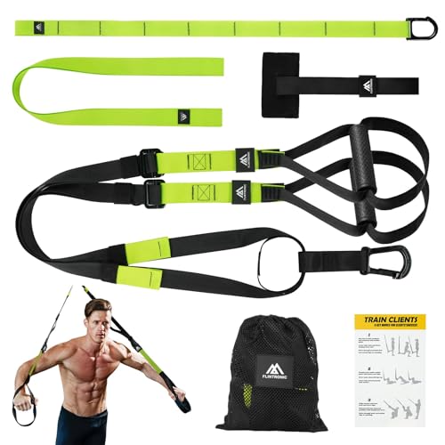flintronic Sling Trainer Set, Suspension Trainer System, Suspension Trainer Home Gym Equipment with Adjustable Door Anchor, Professional Gym Fitness Training Straps for Indoor & Outdoor - Image 9