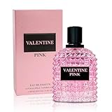 A CENTER Valentine Pink Perfume for Women, Floral Notes Eau de Parfum Spray Casual Daily Cologne 3.4 Fluid Ounce/100Ml Women Fragrance Daytime & Casual Use, for all Skin Types