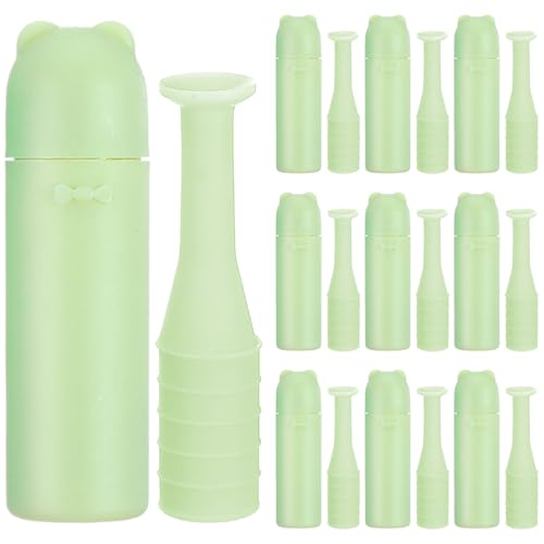 Classicseali 10PCS Contact Removal Tool,Hard Contact Lens Plunger,Sufficient Suction Soft Suction Cup, Contacts Insertion Tools with Cute Shell,for Remove Artificial Eyes Scleral Lenses,Green