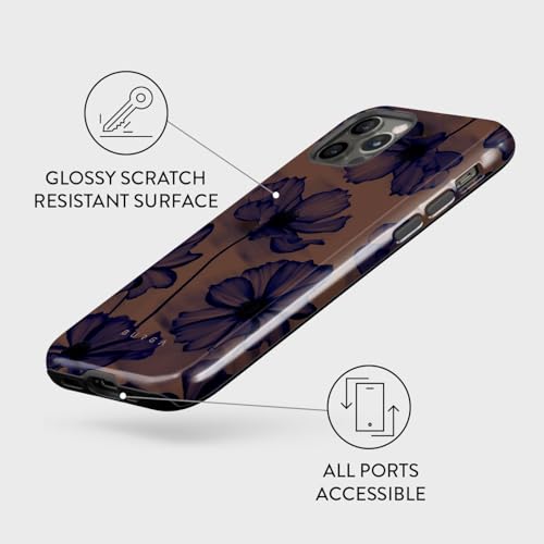 Coque iPhone 13 Pro robuste protège écran rayures fleurs - 3