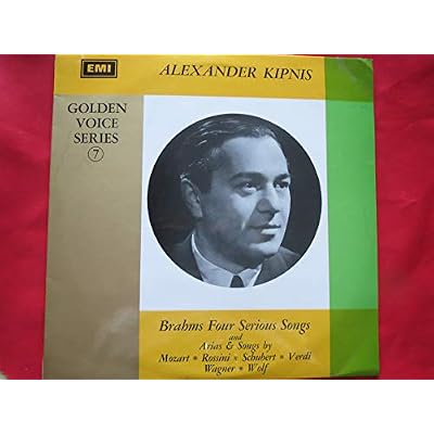 Alexander Kipnis, basse - Brahms four serious songs, Arias & Songs by, Mozart,Rossini, Schubert, Verdi, Wagner, Wolf, vinyle EMI HQM 1101, enregistr&eacute; de 1931 &agrave; 1936