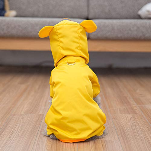 POPETPOP Casaco de chuva para cachorro à prova d'água Pet Cat Small Dog Rainwear for Outdoor Walkin