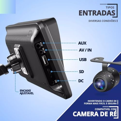 First Option, Central Multimidia Mp5 Tela 7 Polegadas Universal Android Auto Carplay Carro Onibus Ca