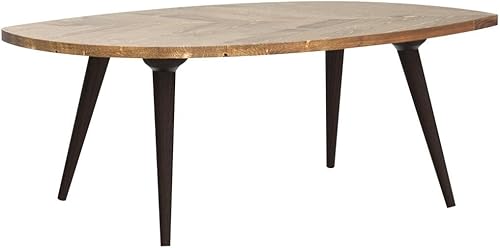 Miniatura 5 de Mesa central moderna | Mesa de centro de abeto | Muebles de madera (L oscuro) Aceite oscuro,Aceite Naturel